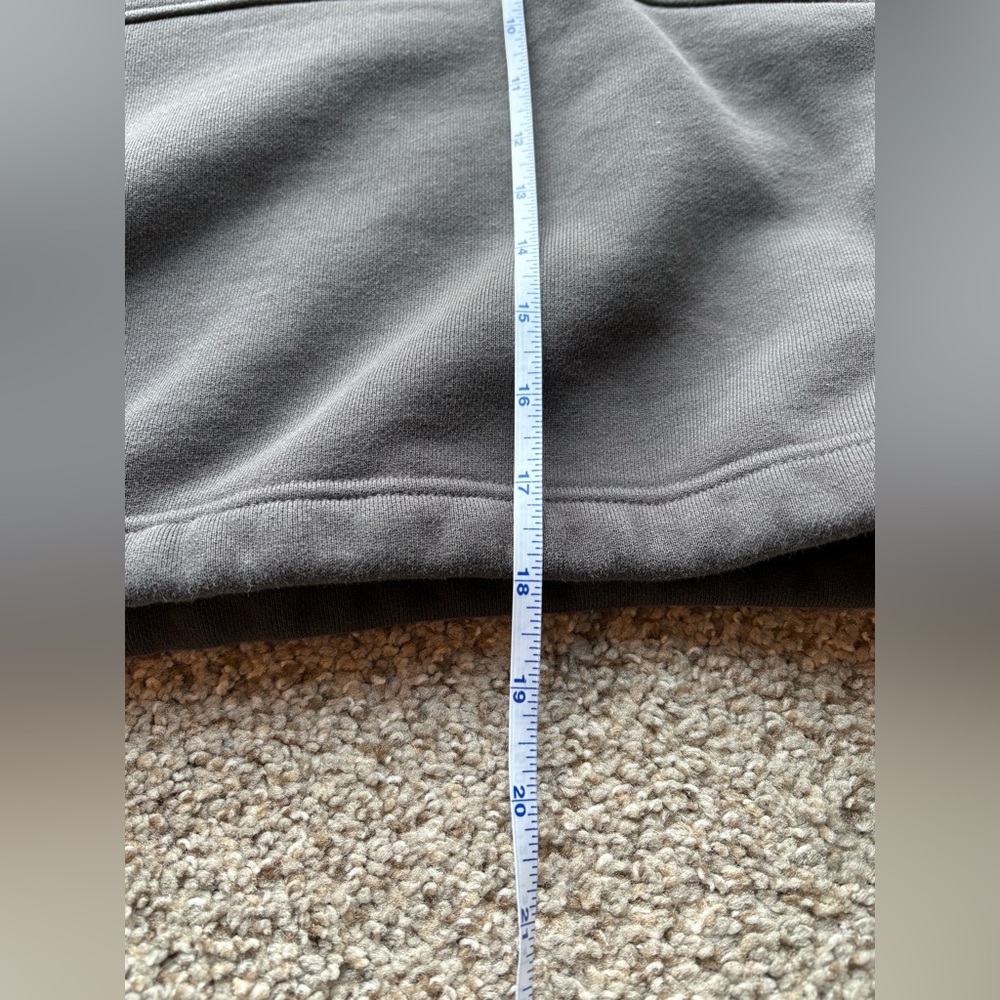Gymshark Heavyweight Loopback Cotton Pullover Crop Sweatshirt Grey size L - Picture 5 of 9